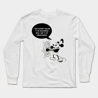 Steamboat Willie - Classic Cartoon Long Sleeve T-Shirt